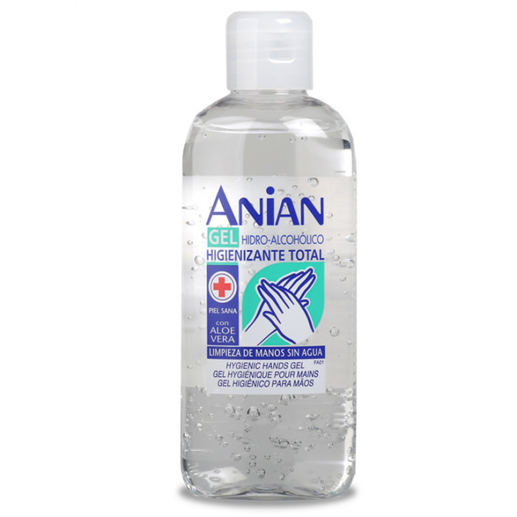 Čisticí gel na ruce s Aloe Vera a 70% alkoholem